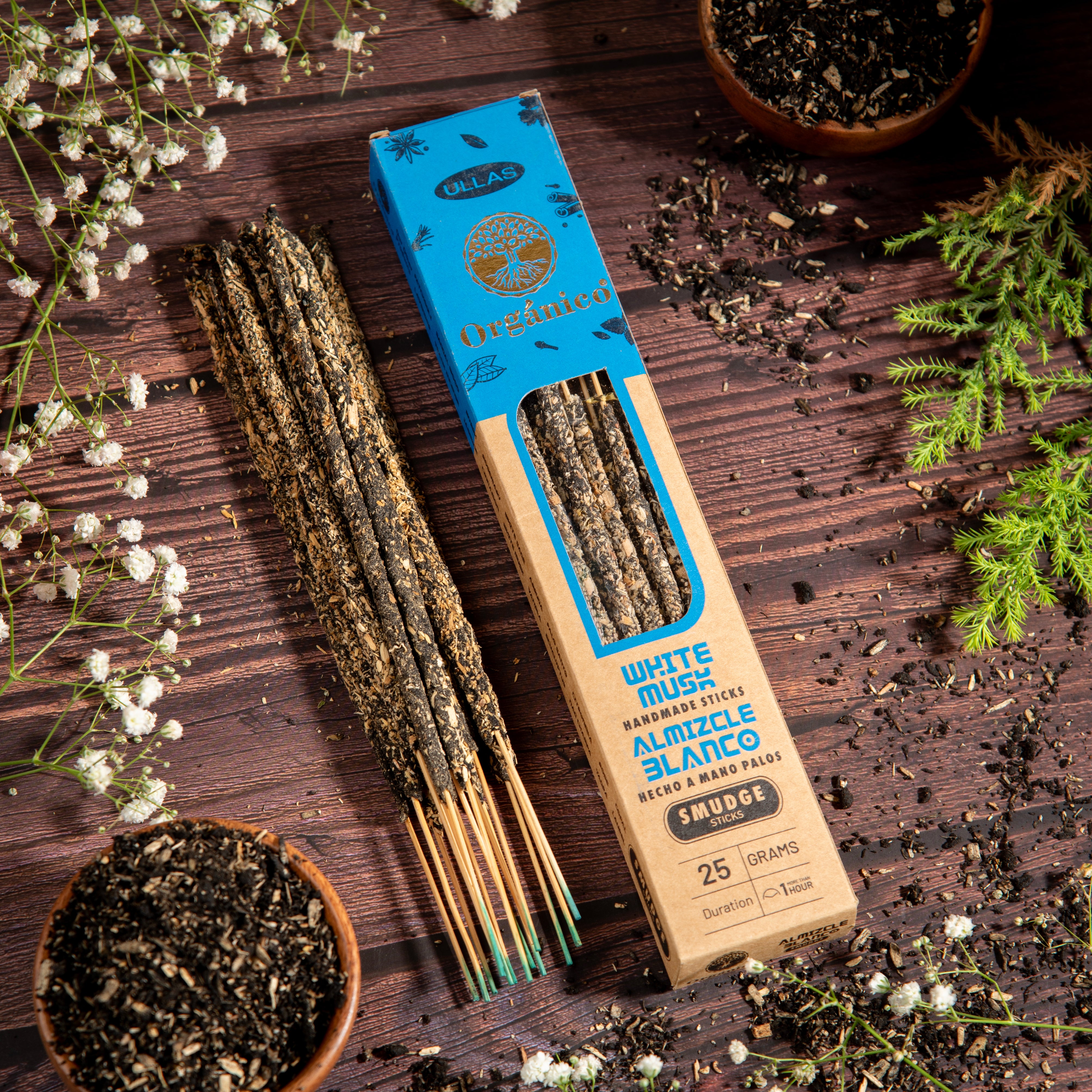 White Musk Incense Organico