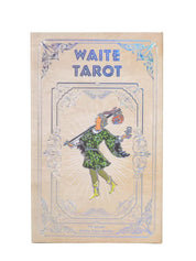 Silver Foil Waite Tarot Card Deck + Guidebok
