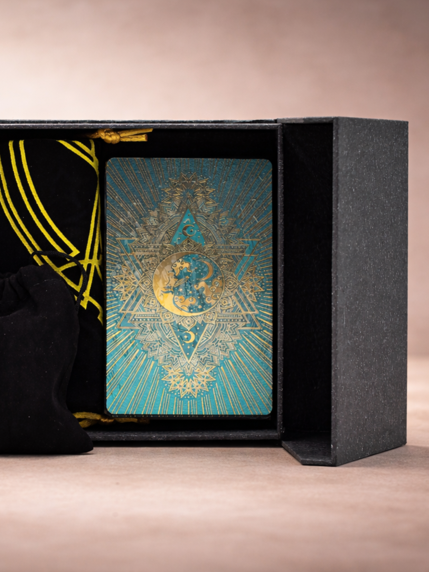 Gold & Turqoice Foil Tarot Card Gift Box Set