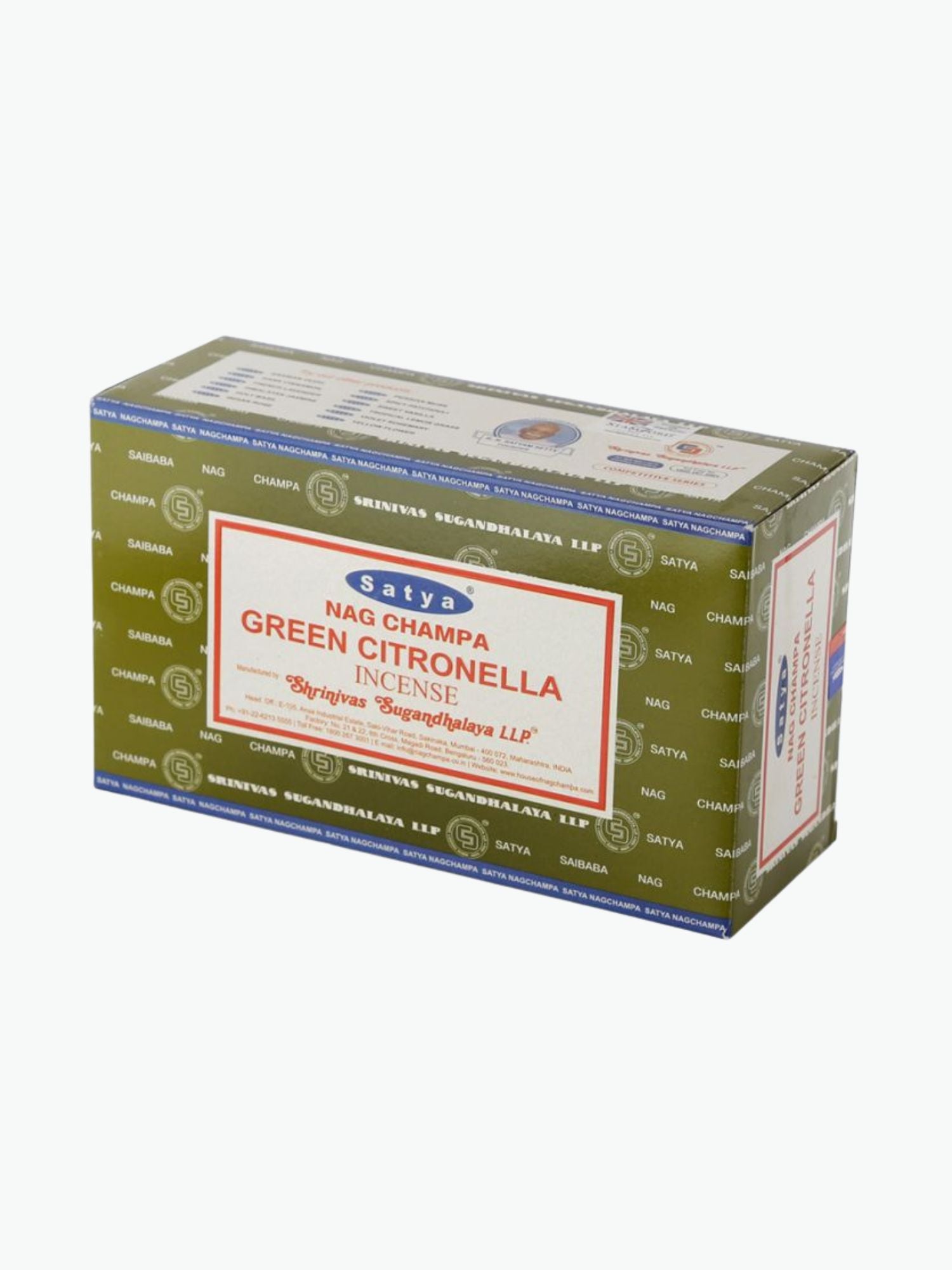 Green Citronella Incense Satya