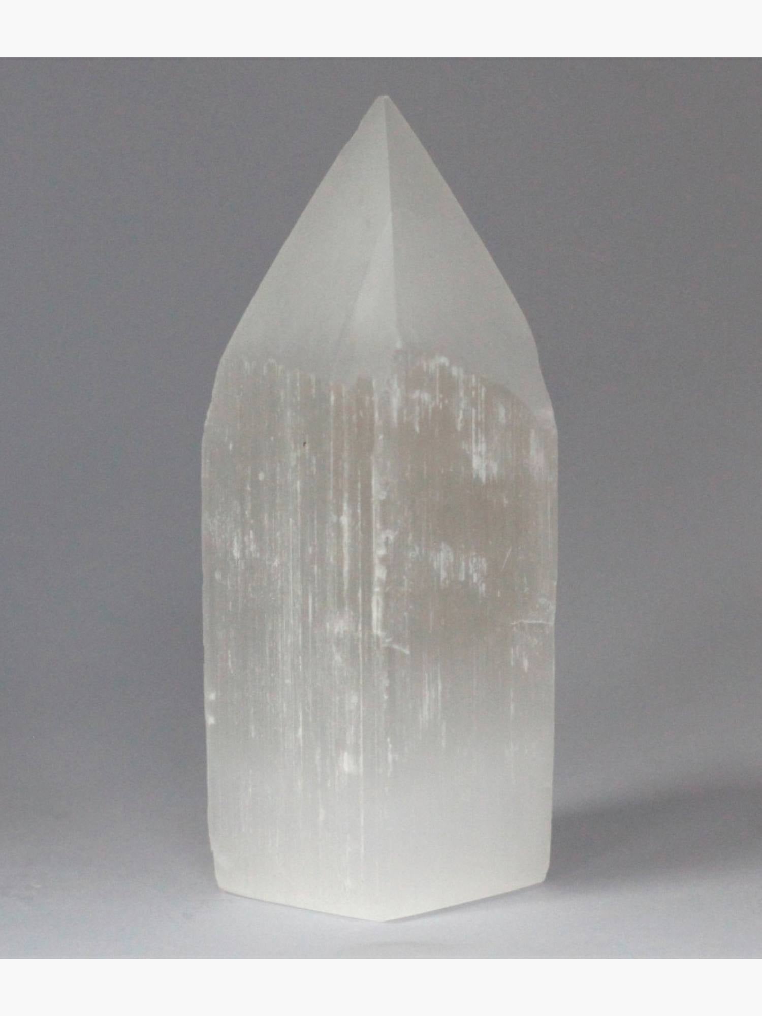 Selenite Pencil Tower 15 cm
