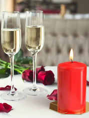 Blockljus Aura Candles Red x 4