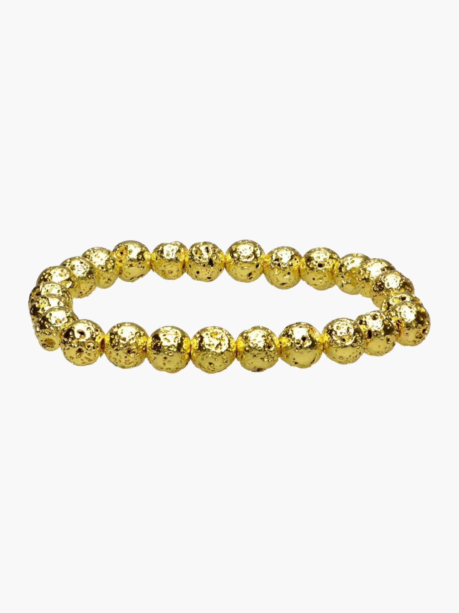 Lava Bracelet Gold 8mm