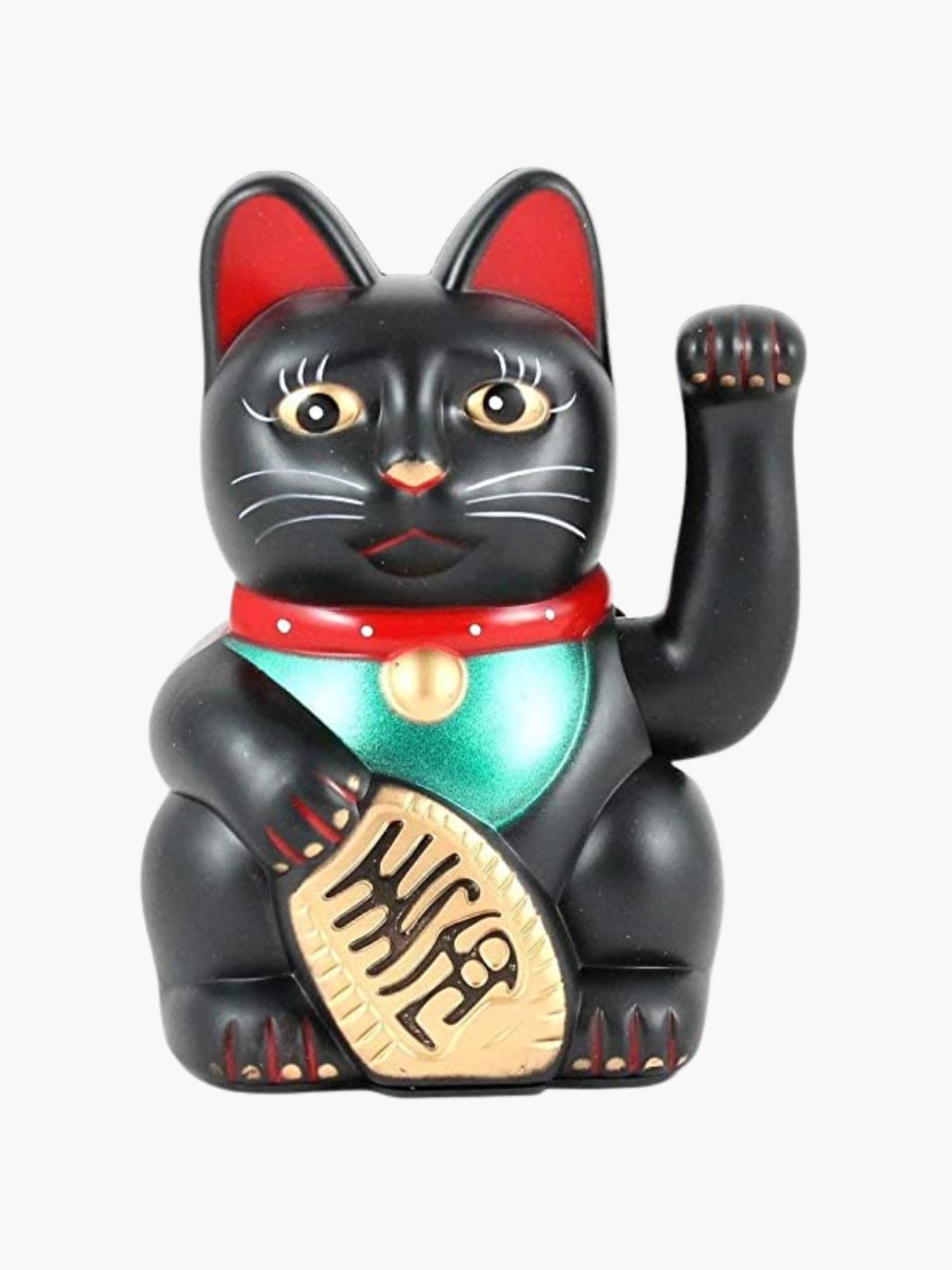 Maneki Neko Lucky Cat Classic Black - Protection