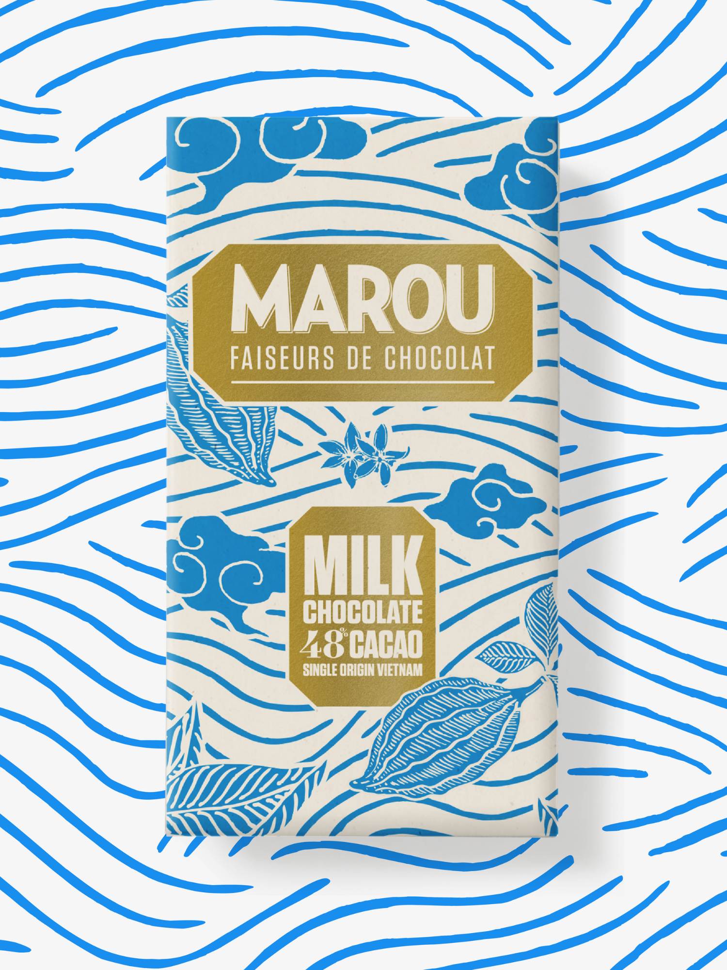 Mörk Mjölkchoklad 48% Marou 80g