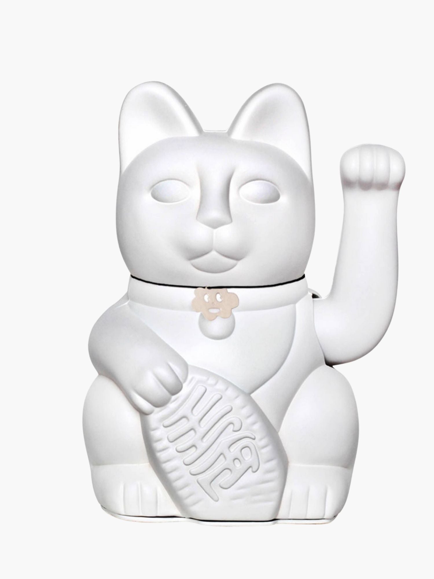 Maneki Neko Lucky Cat White Large - Good Things to Come