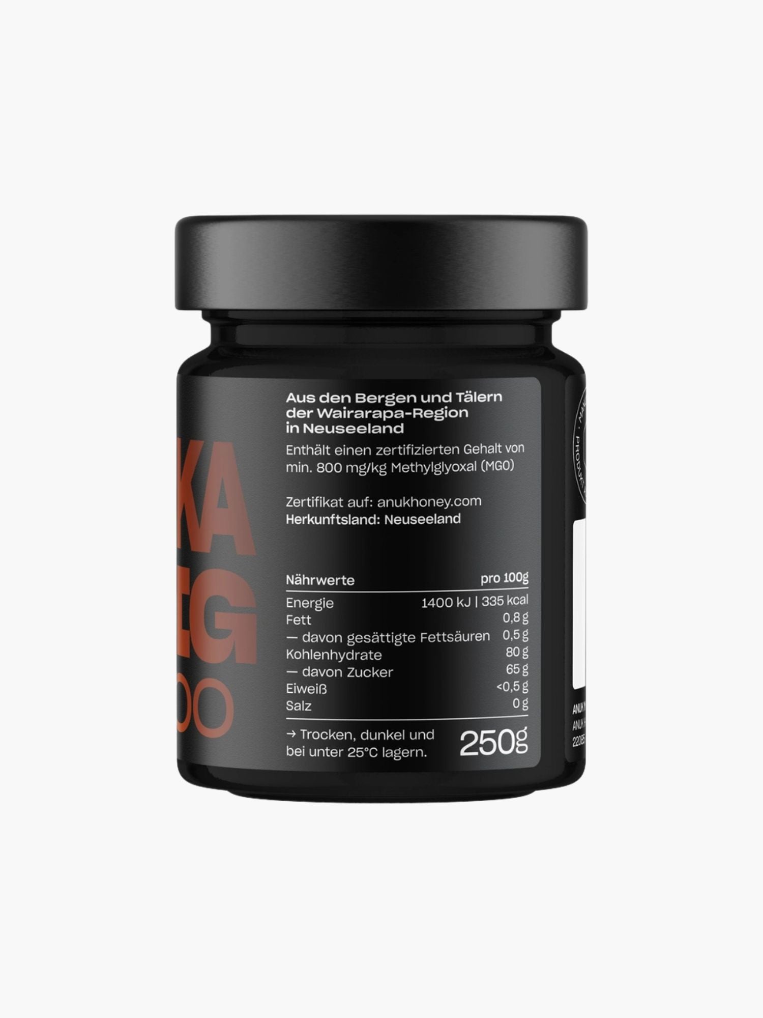 MGO800 Manuka Honung 250g ANUK