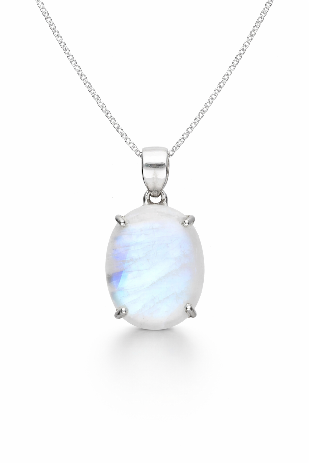 Bohemian Moonstone Pendant 925 Sterling Silver