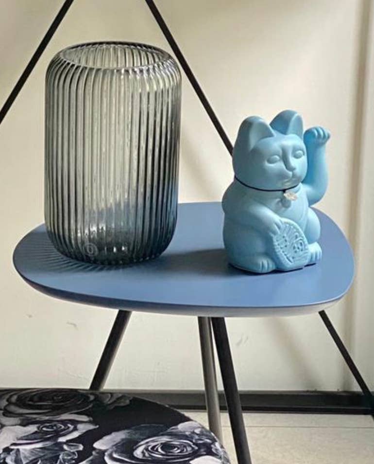 Maneki Neko Lucky Cat Smurf Blue - Dreams Come True