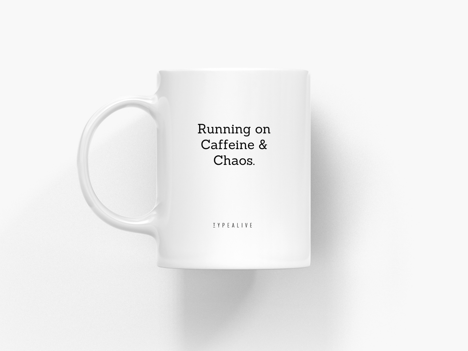 Typealive Ceramic Mug Running On