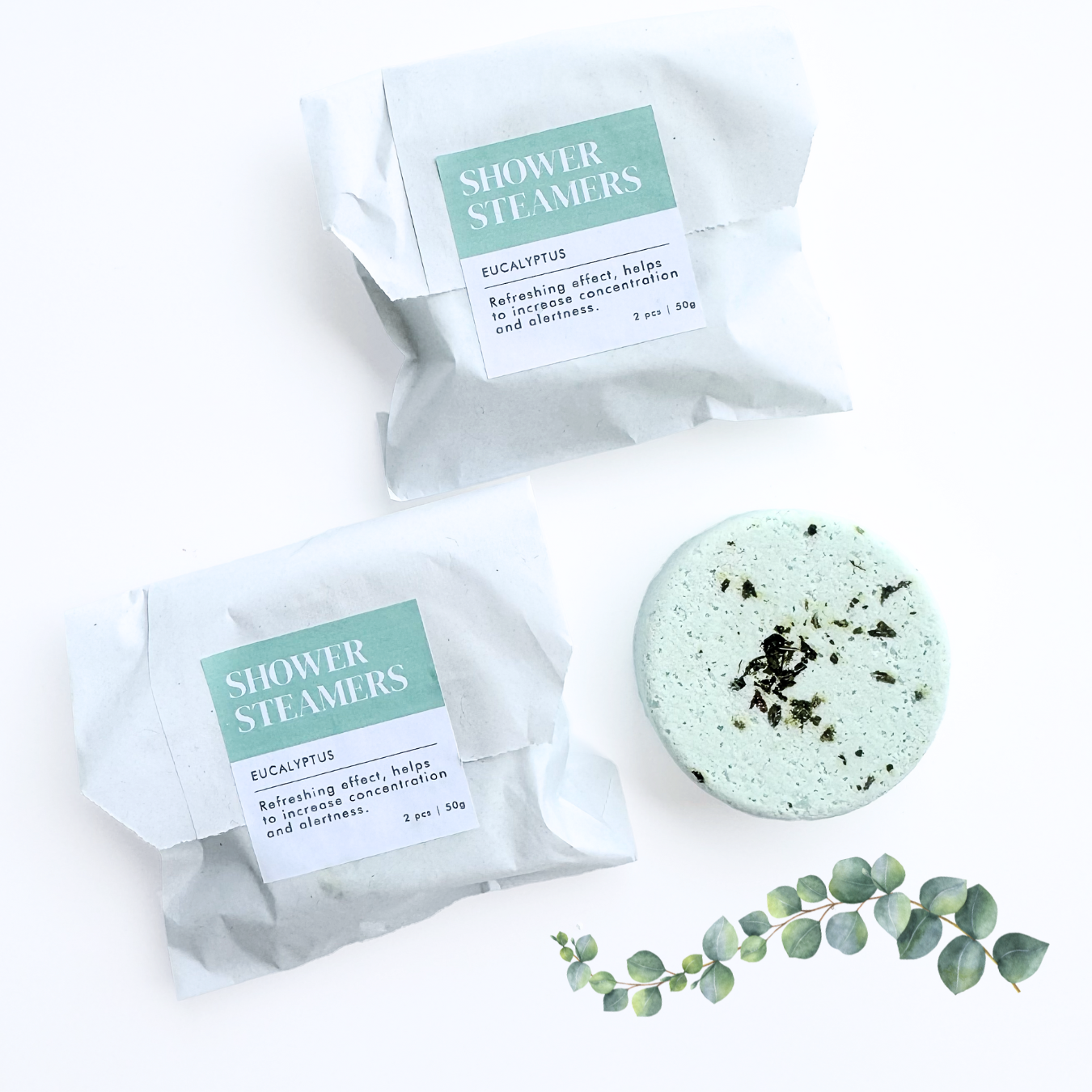 Natural Shower Steamers Eucalyptus