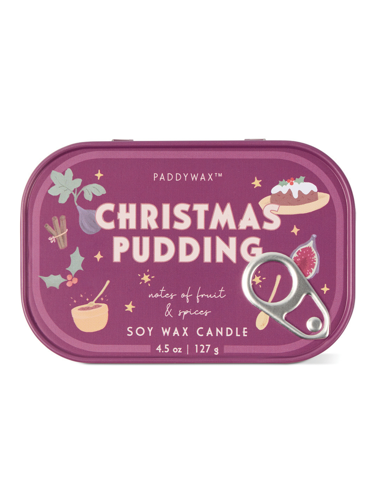 Doftljus i plåtask – Christmas Pudding