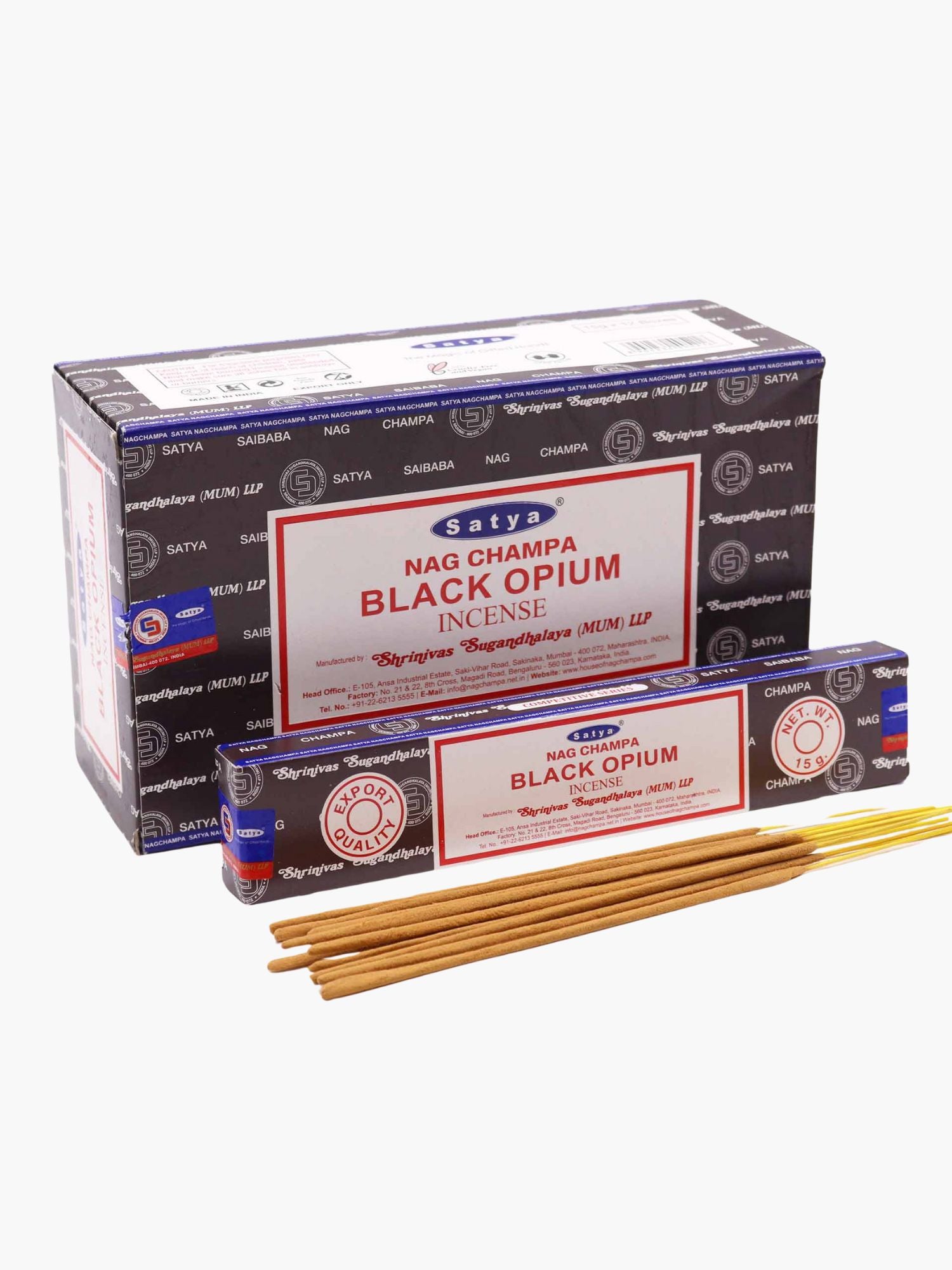 Black Opium Incense Satya