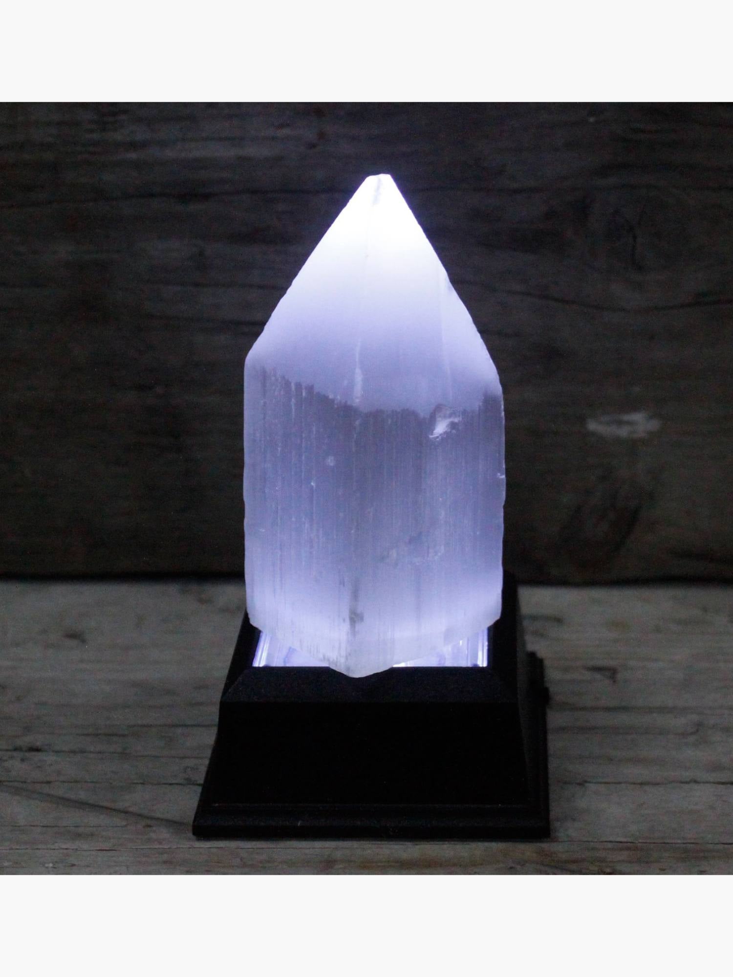 Selenite Pencil Tower 10 cm
