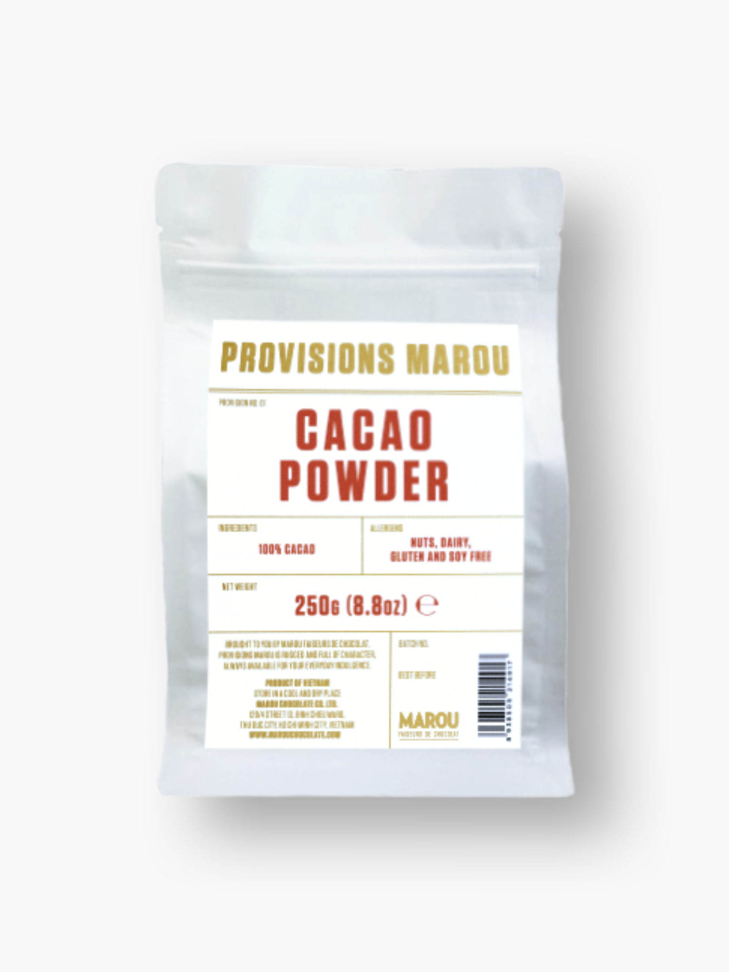 Cocoa powder in metal tin Marou 250g