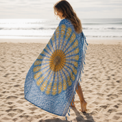 Mandala Teal Sarong