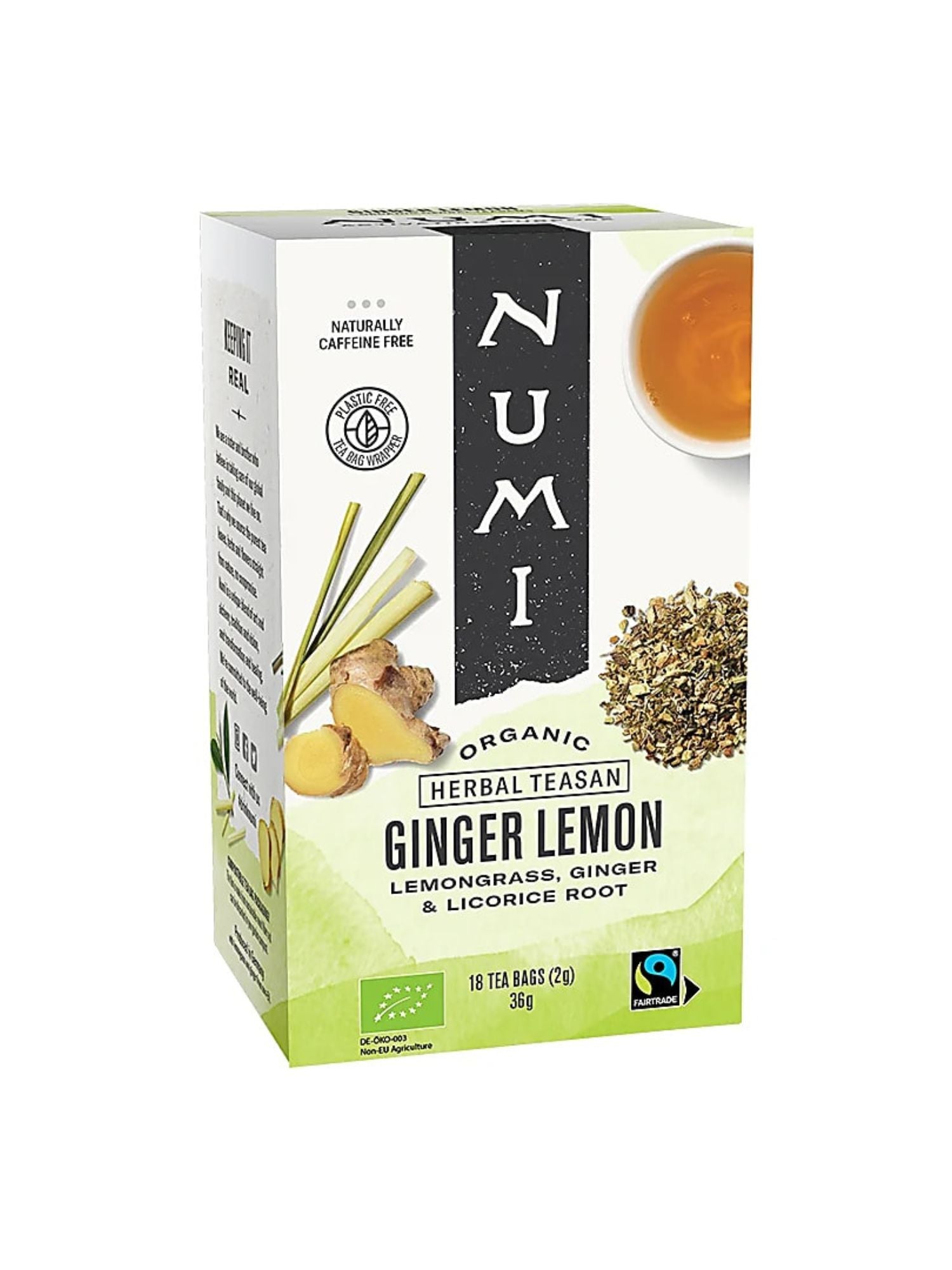 Ginger Lemon Organic Herbal Tea Numi