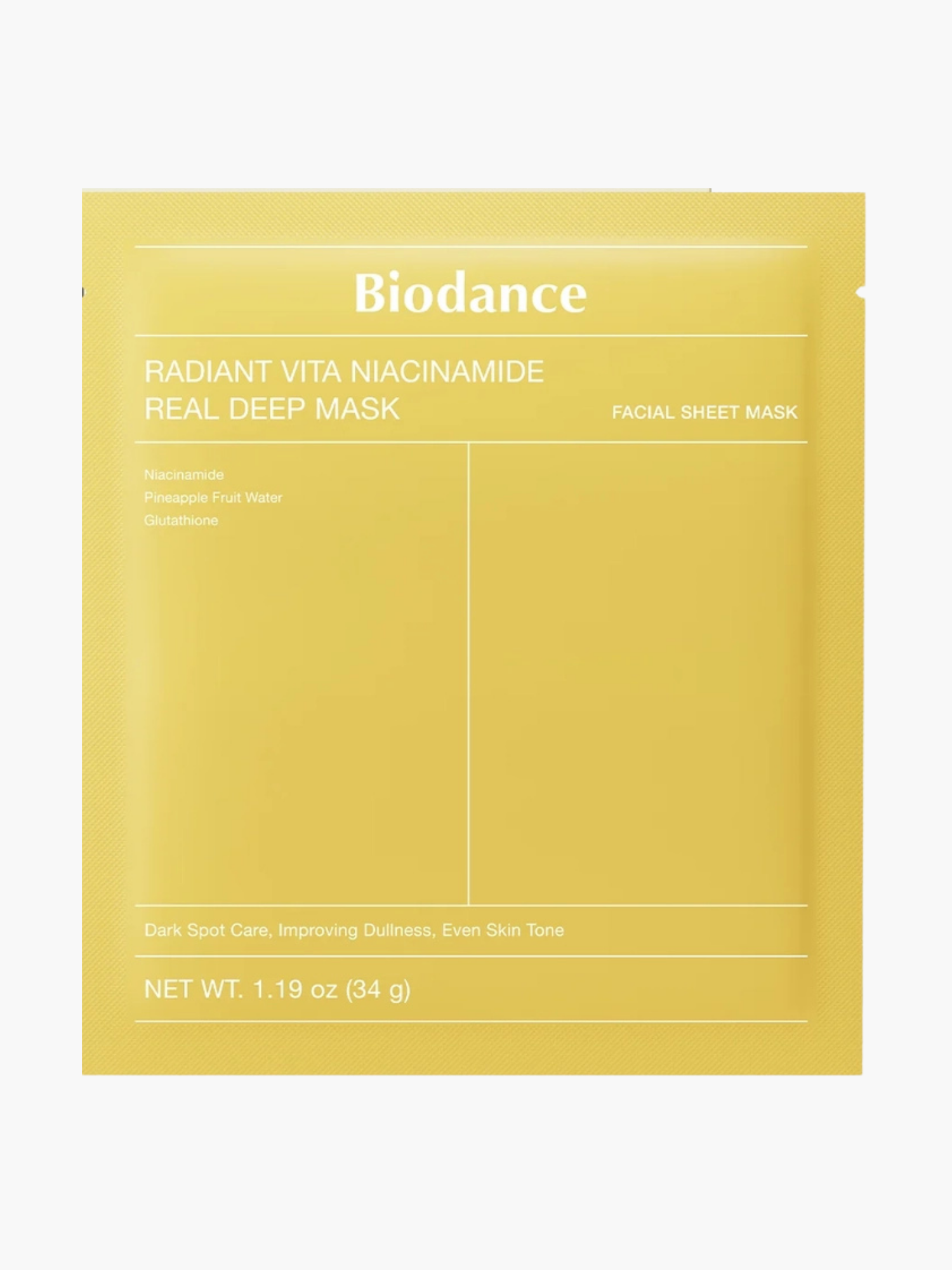 4 st Biodance Real Deep Mask – Glow, Balance, Vitalize & Repair