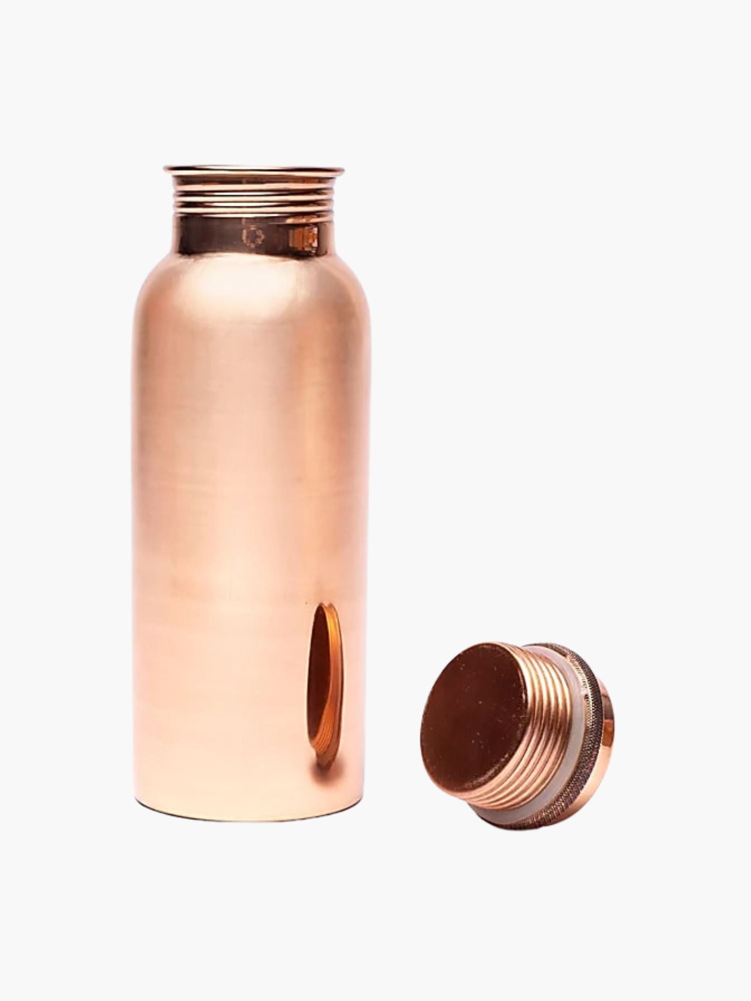 Kopparvattenflaska Polerad med skruvlock 800ml