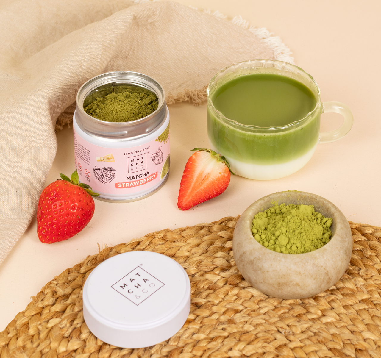 Matcha & Co Matcha Jordgubb 30g