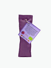 Purple fabric bag with organic lavender