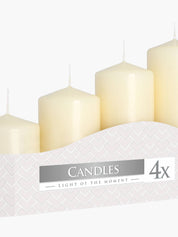 Blockljus Aura Candles Ivory x 4