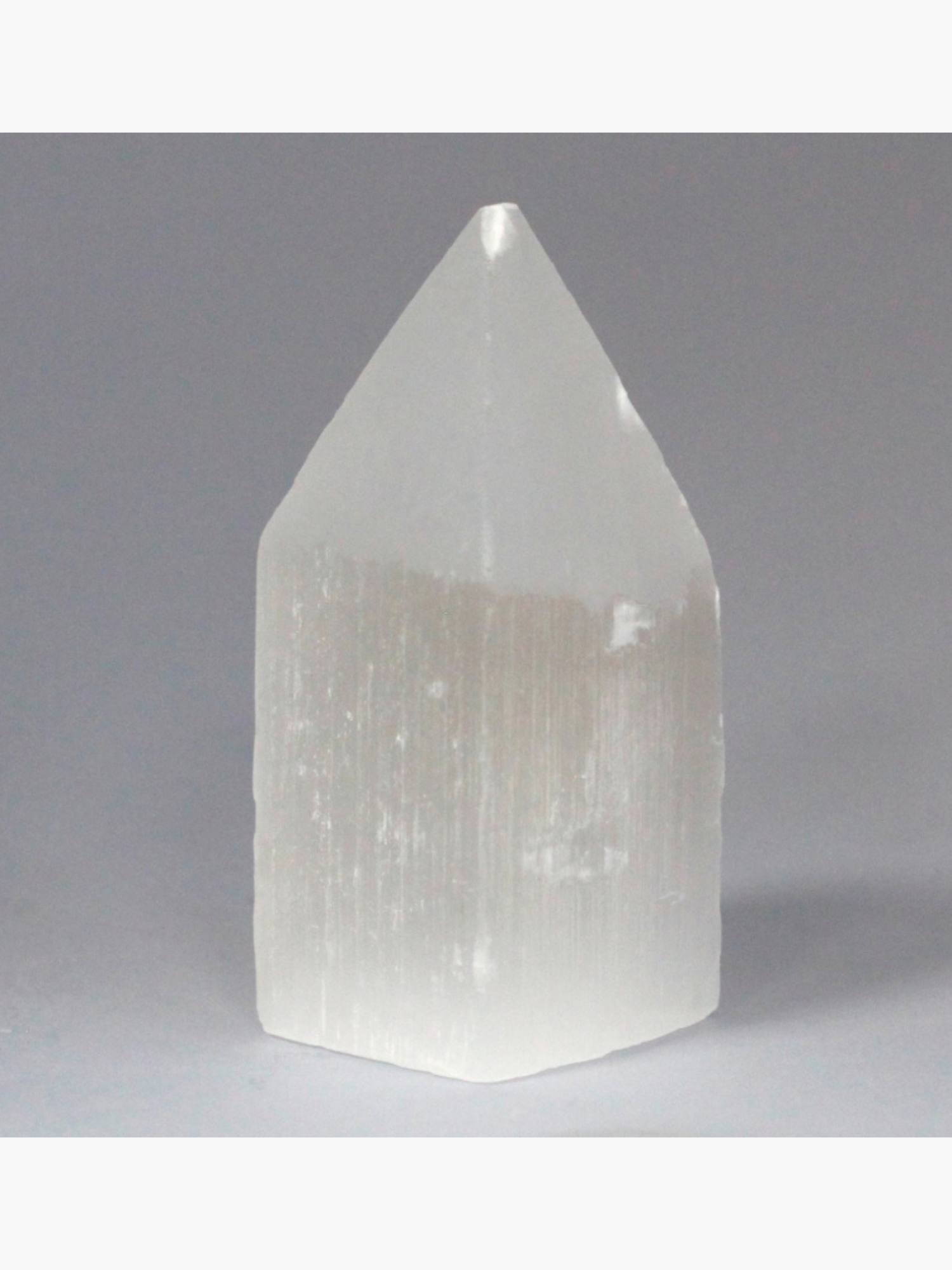 Selenite Pencil Tower 10 cm