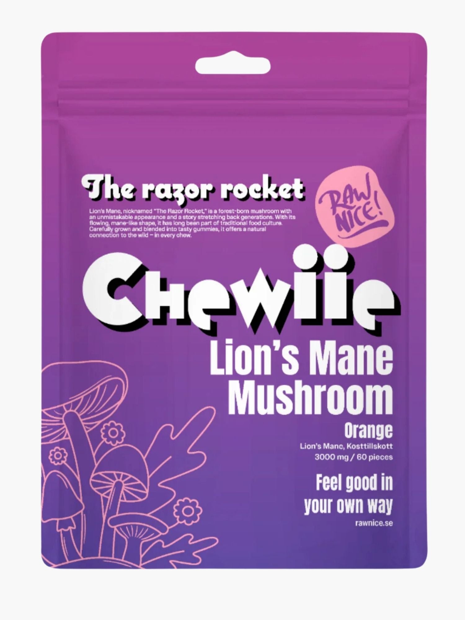 Rawnice Chewiie - Lion's Mane Mushroom Gummies
