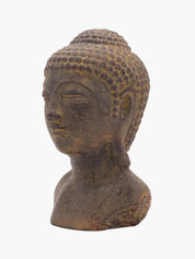 Tranquility Buddha Head Grey
