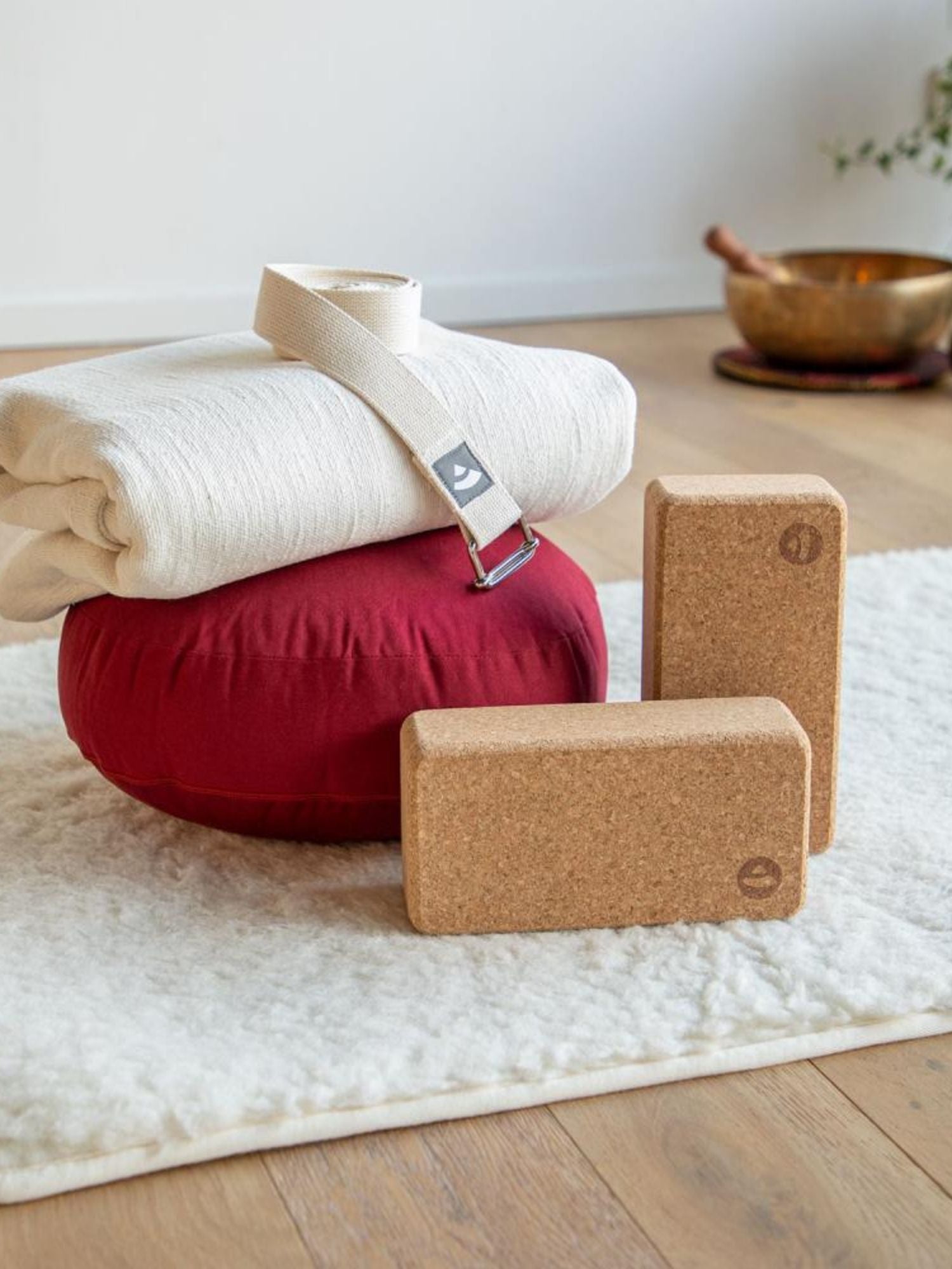 Yogamatta Ull Premium Wool Mat Natural 75x200 cm Bodhi