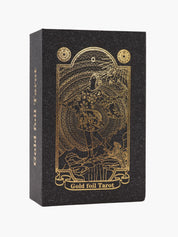 Gold Foil Tarot Deck Gift Box + Guidebok