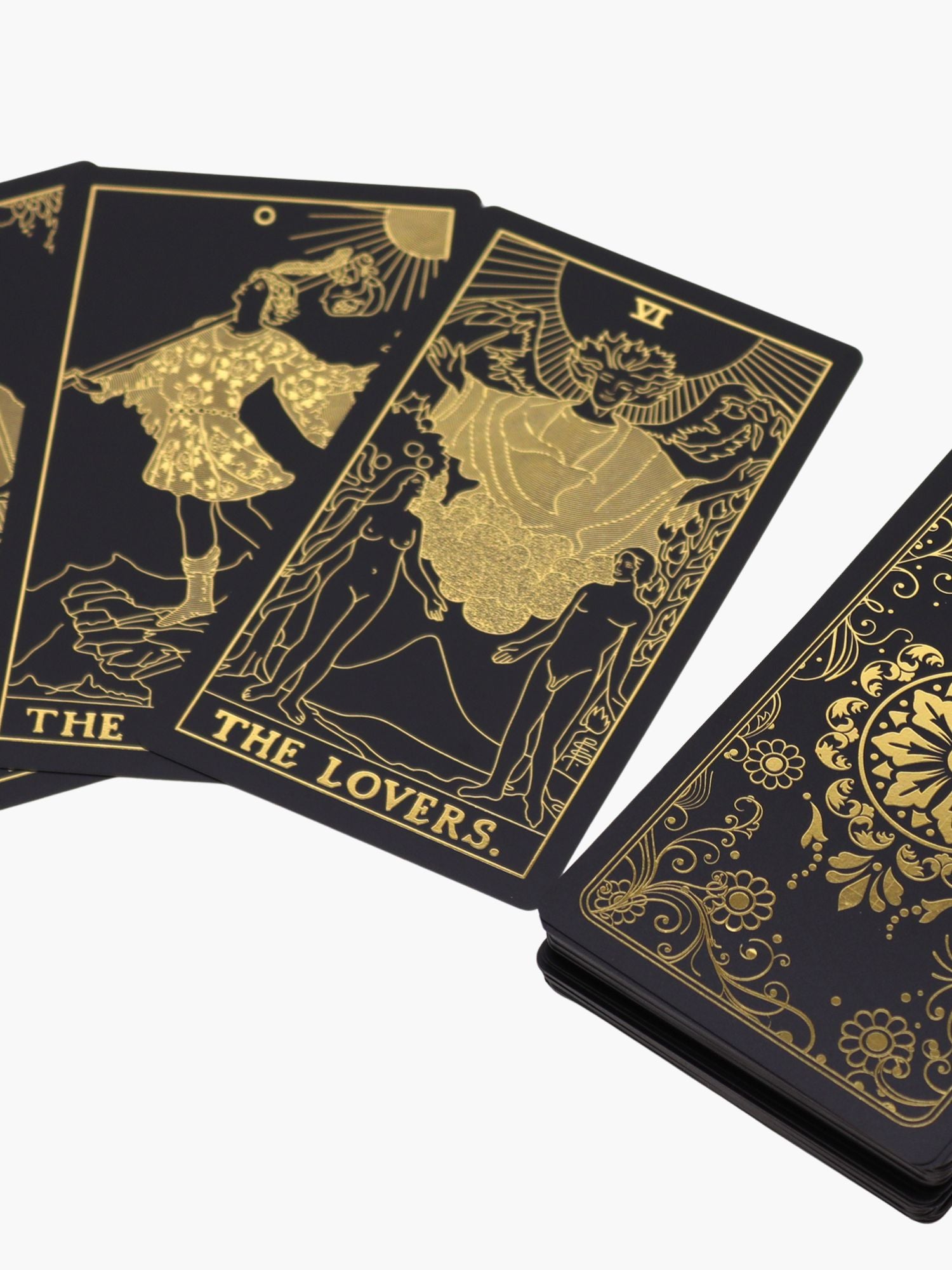 Gold Foil Tarot Deck Gift Box + Guidebok