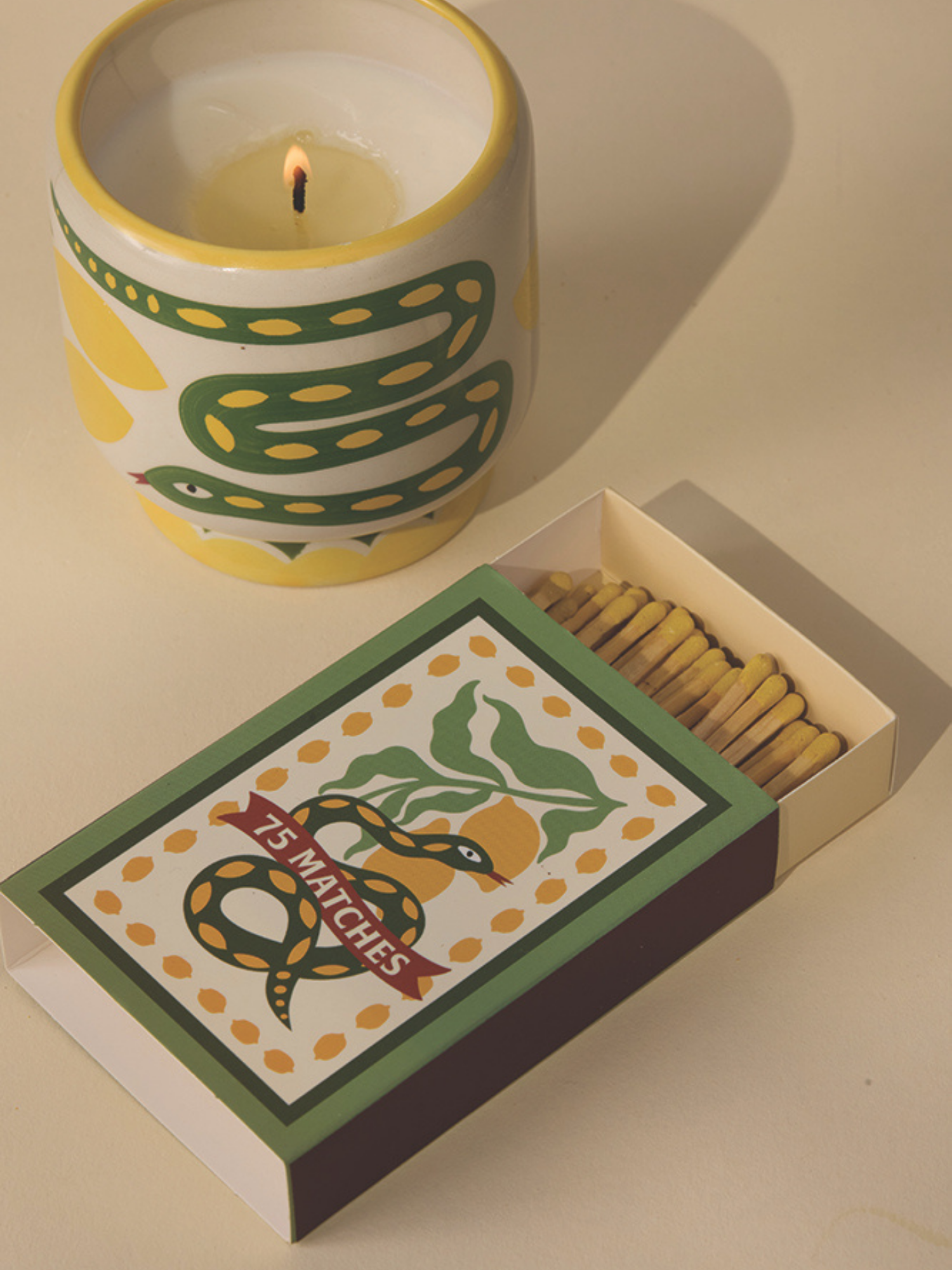 Tändstickor Snake - Yellow