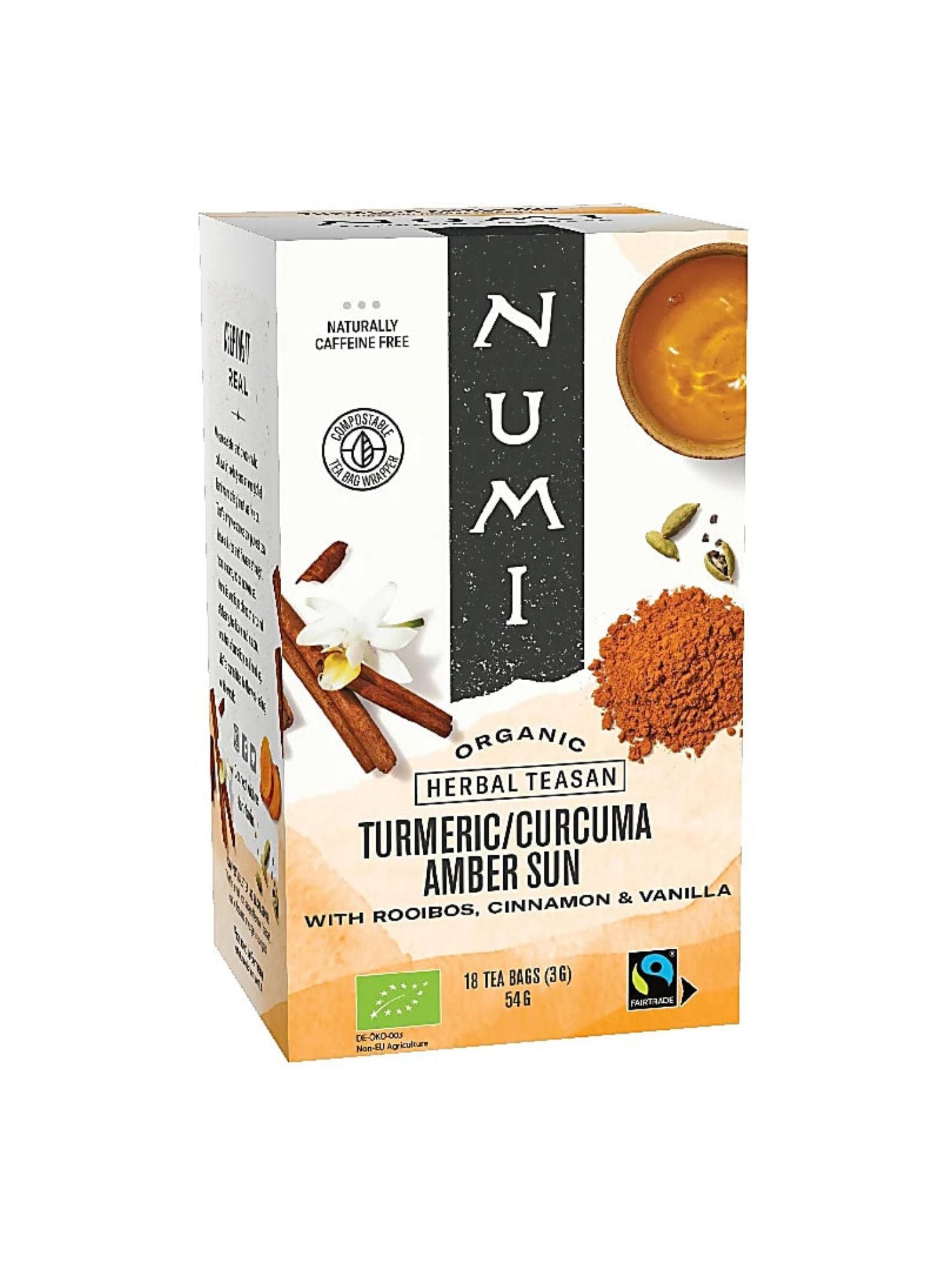 Turmeric Amber Sun Organic Herbal Tea Numi