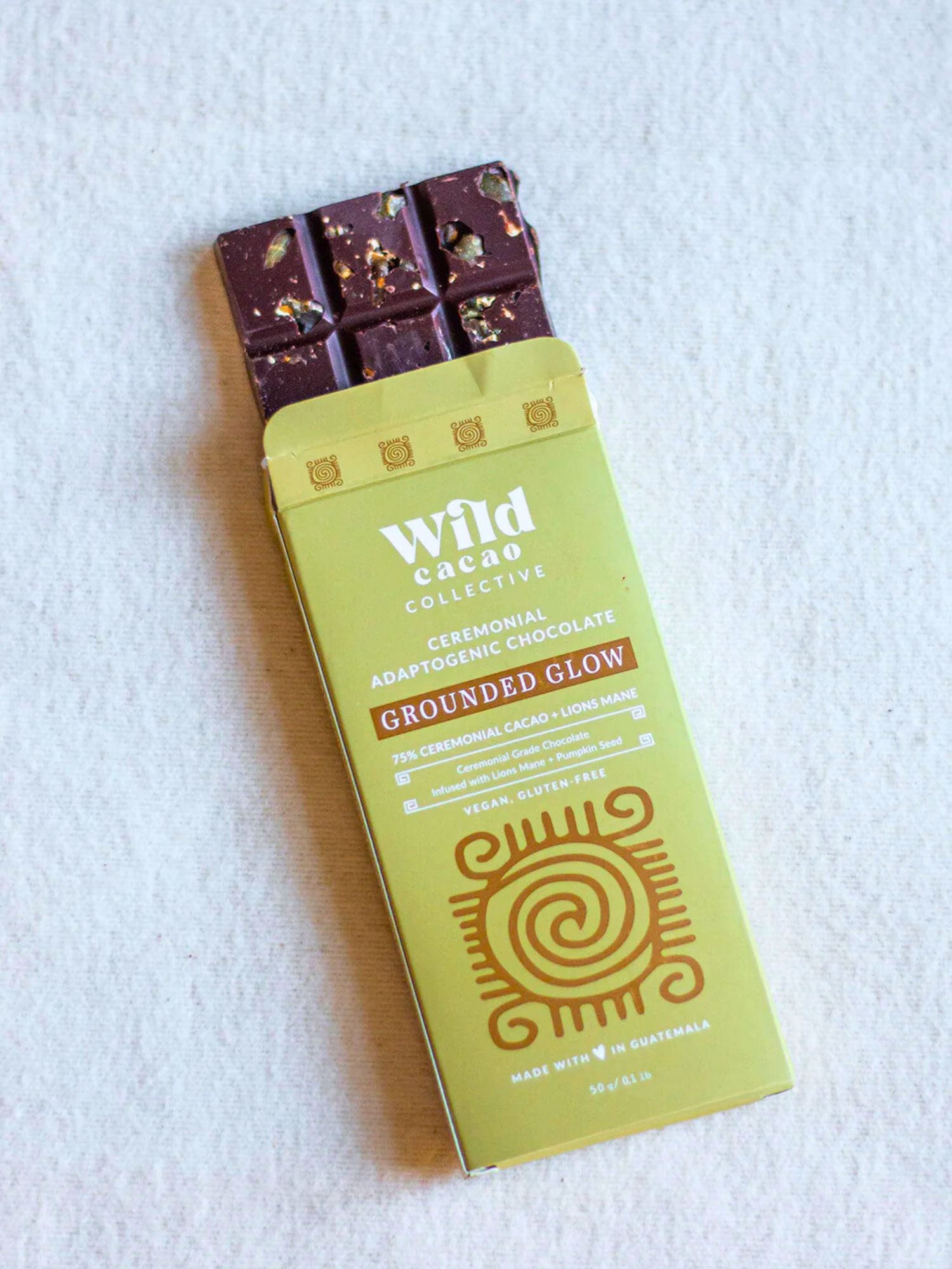 Grounded Glow Adaptogenic Ceremonial Chocolate Bar 50 gr