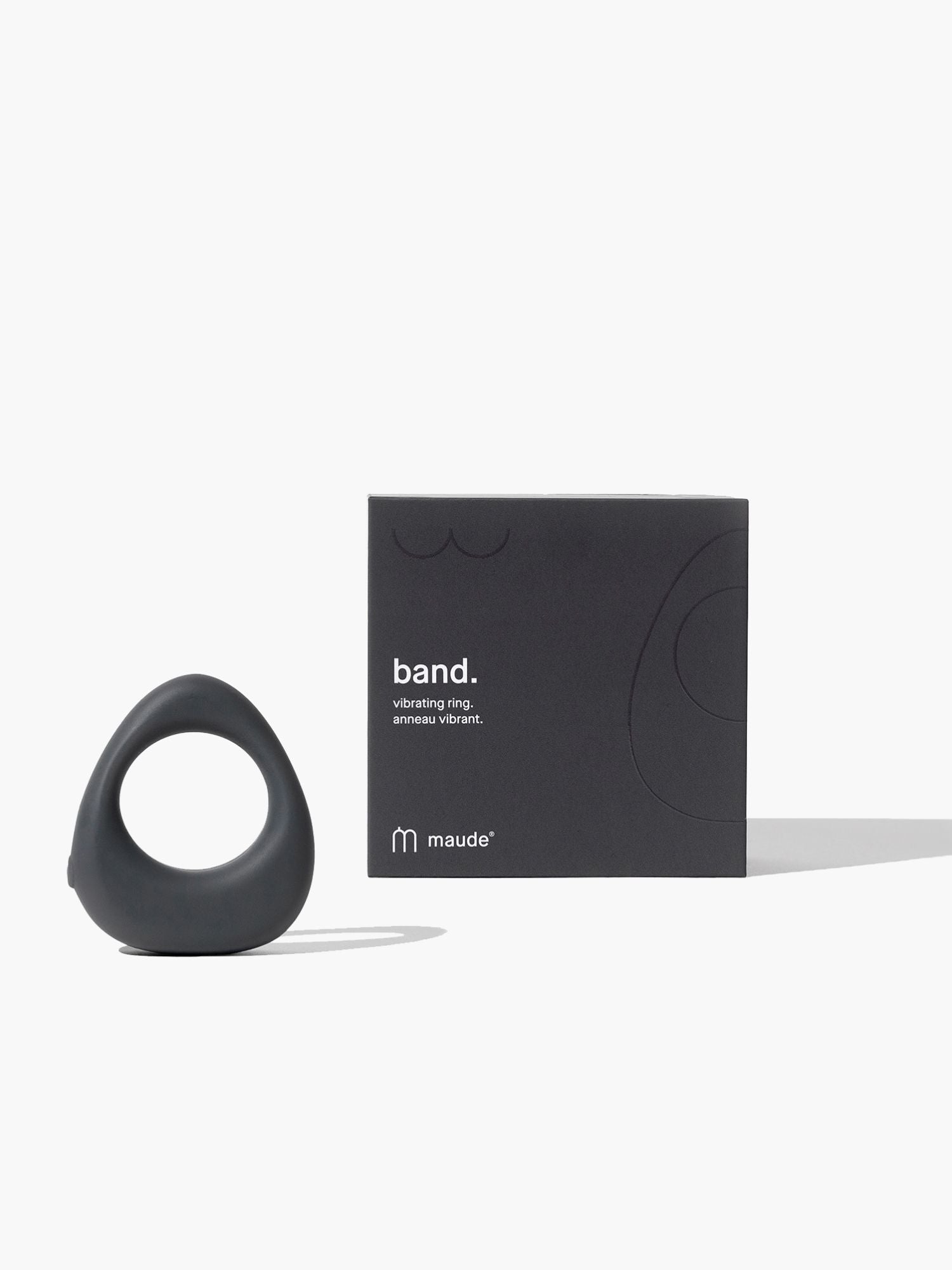 Maude Band Vibrating Ring Charcoal