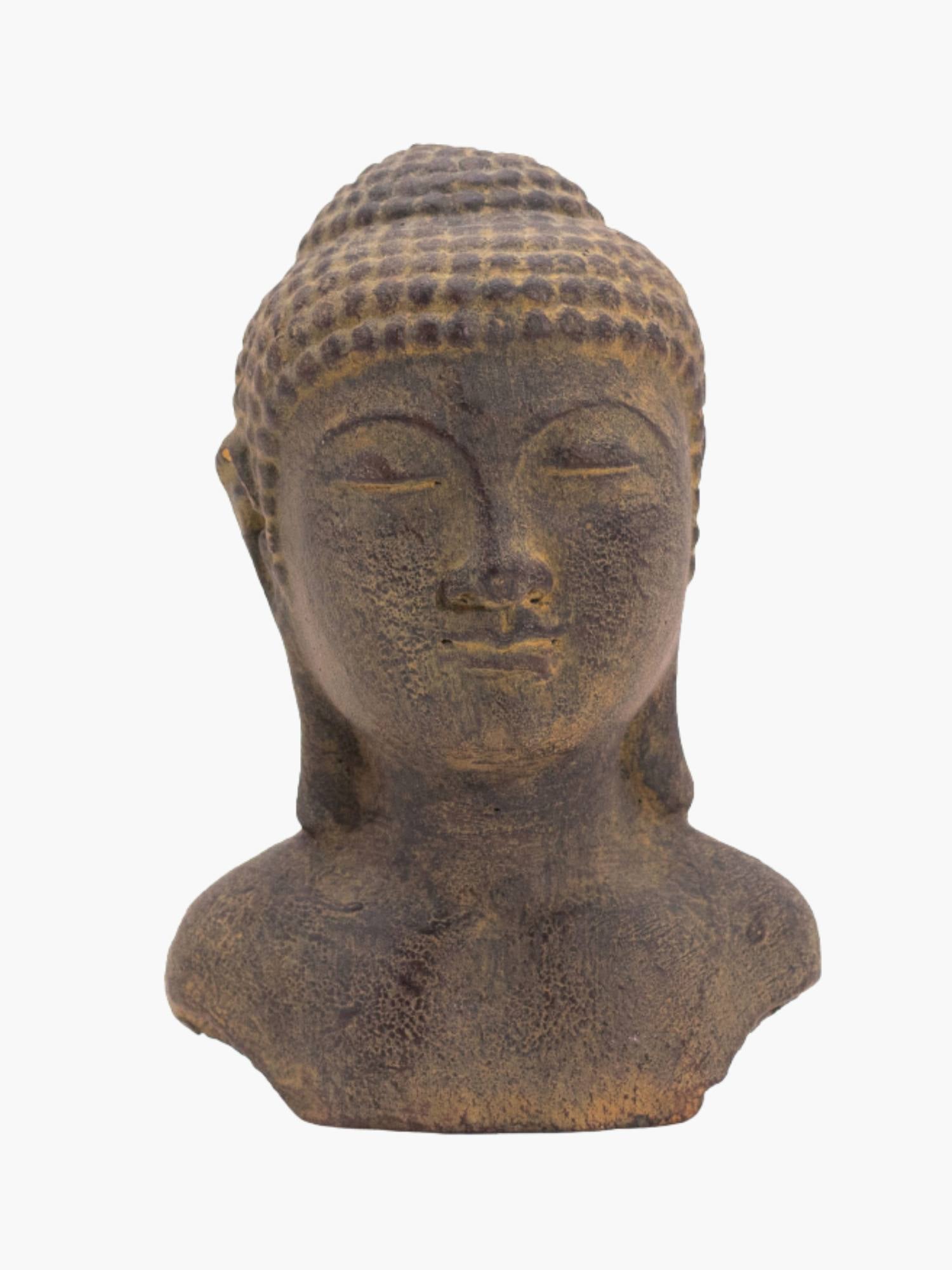 Tranquility Buddha Head Grey