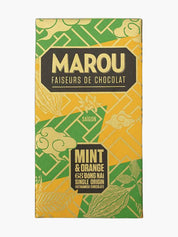 Mörk Choklad med Chokladmynta & Apelsin 68% Marou 80g