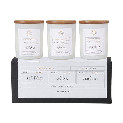 YASU Doftljus Aroma Therapy Set med 3 ljus