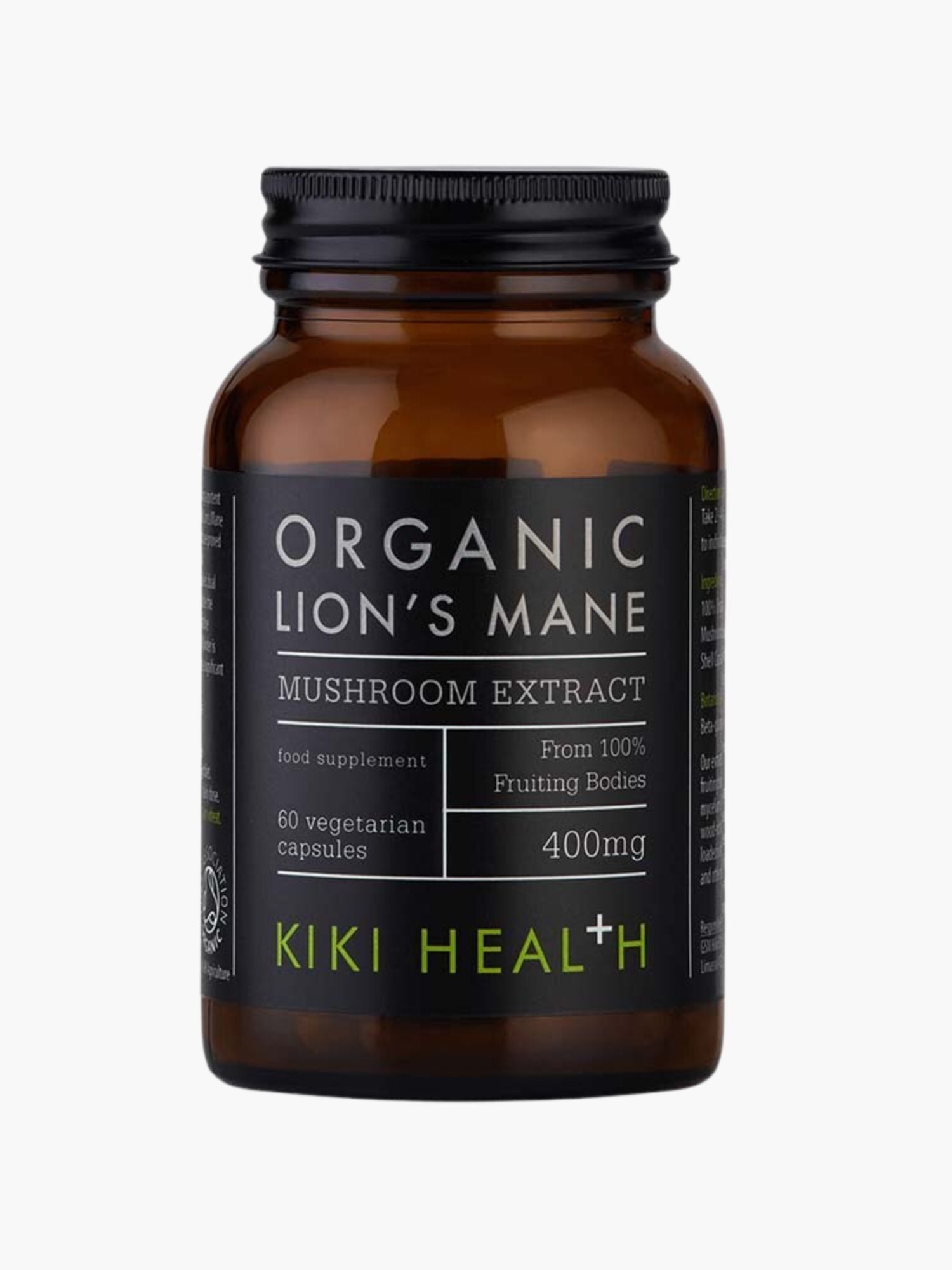 Kiki Health Lion's Mane Extract Mushroom 60 kapslar