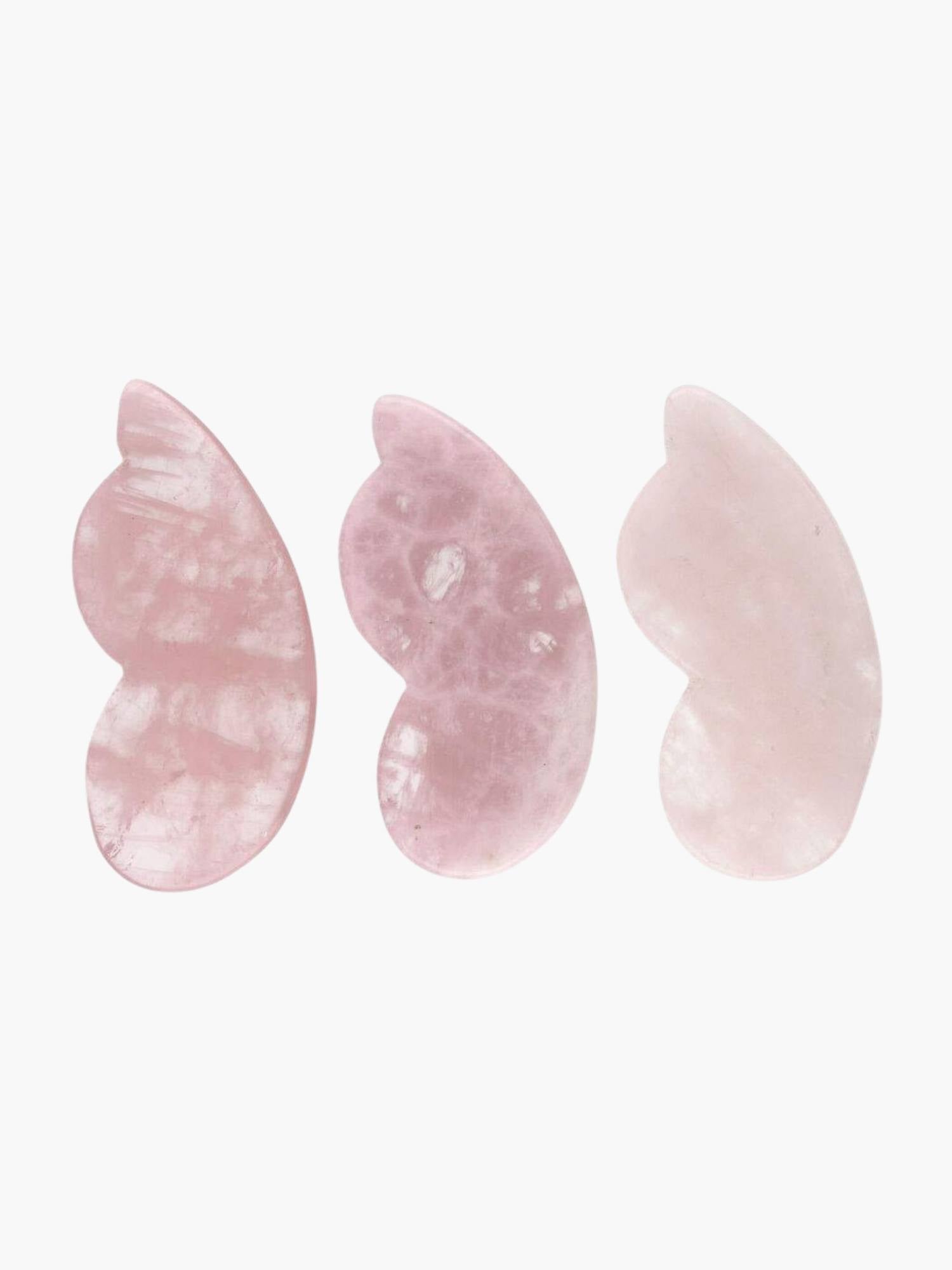 Rosenkvarts Pumpkin Gua Sha Massage Stone