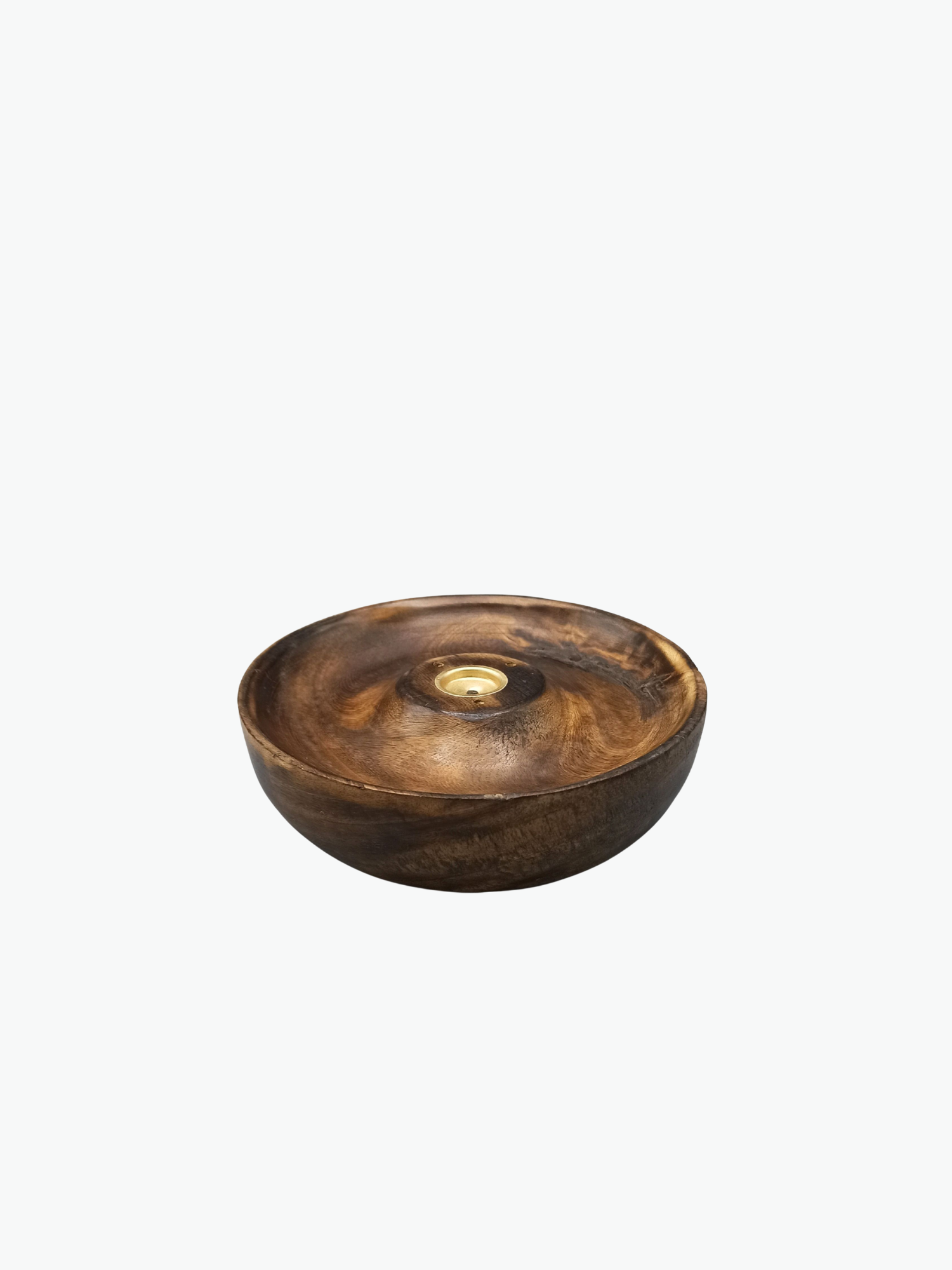 Wood incense holder