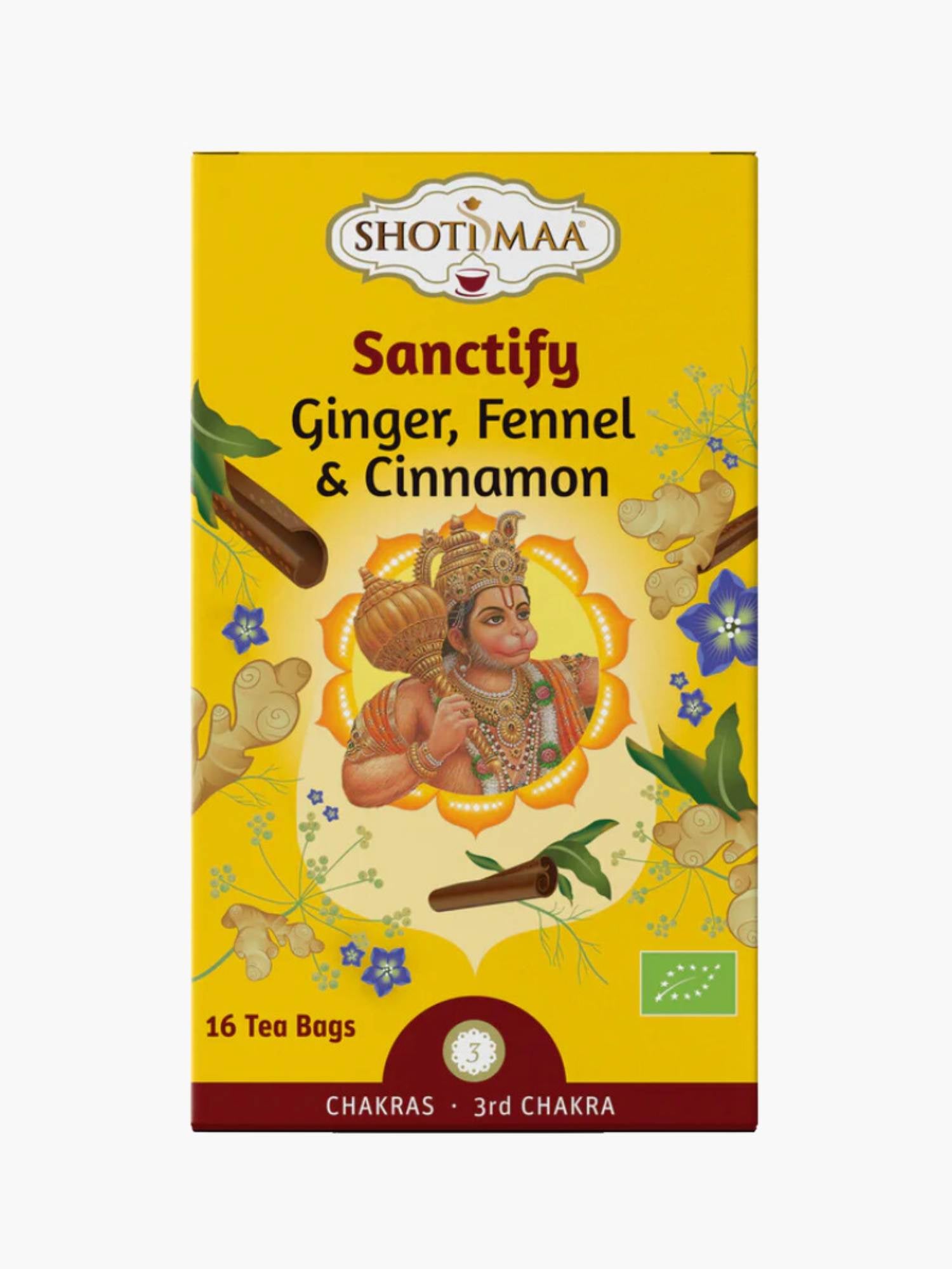 Ginger, Fennel &amp; Cinnamon Organic Herbal Tea Shotimaa