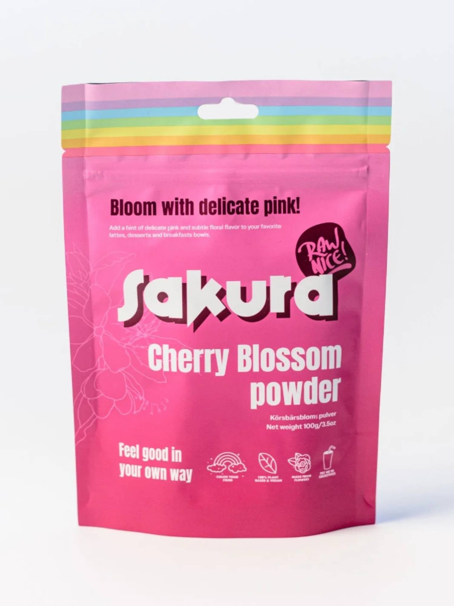 Raw Nice Sakura Körsbärsblomma Pulver