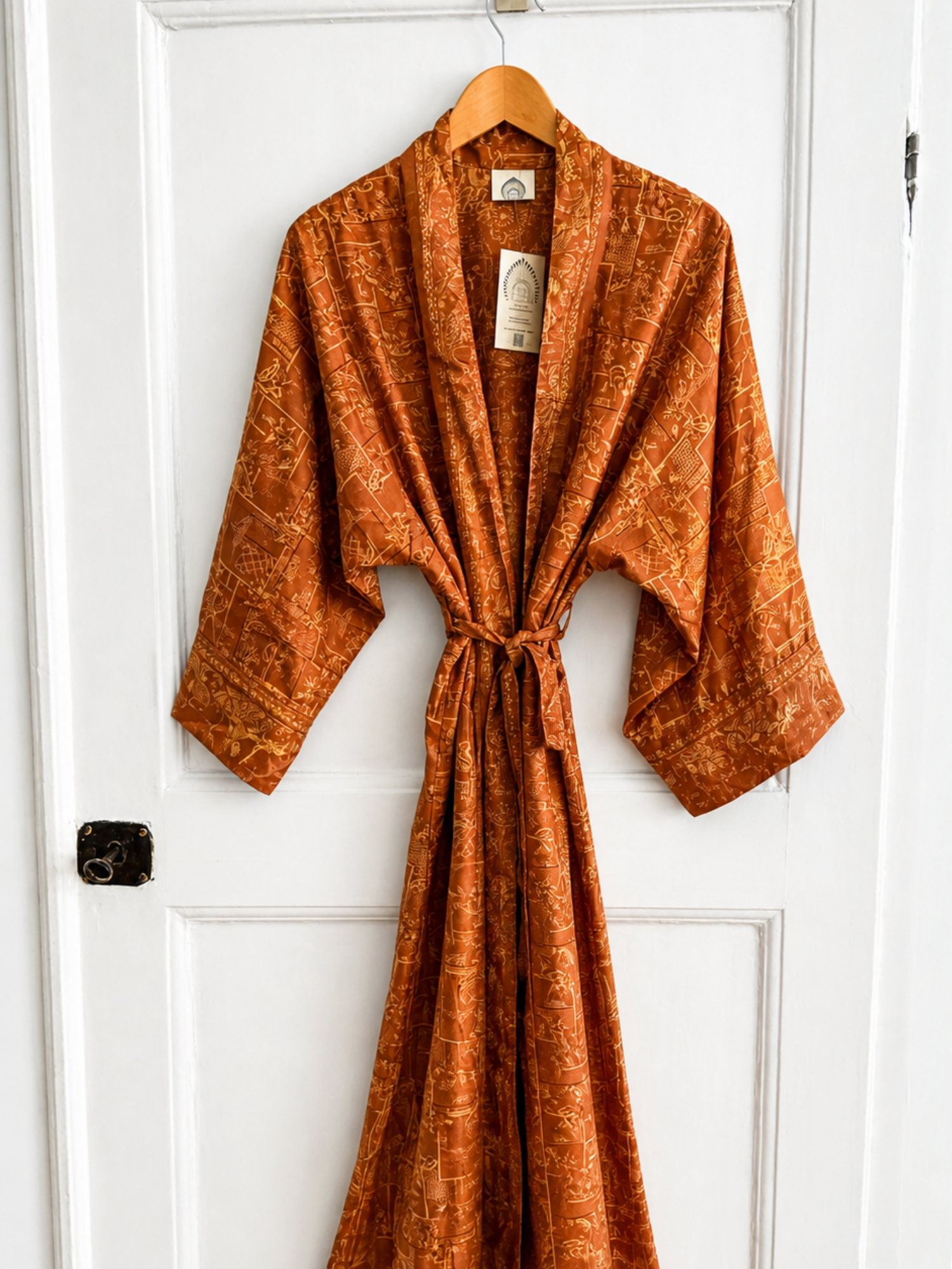 With Seqerqvist Kimono Burnt Sienna
