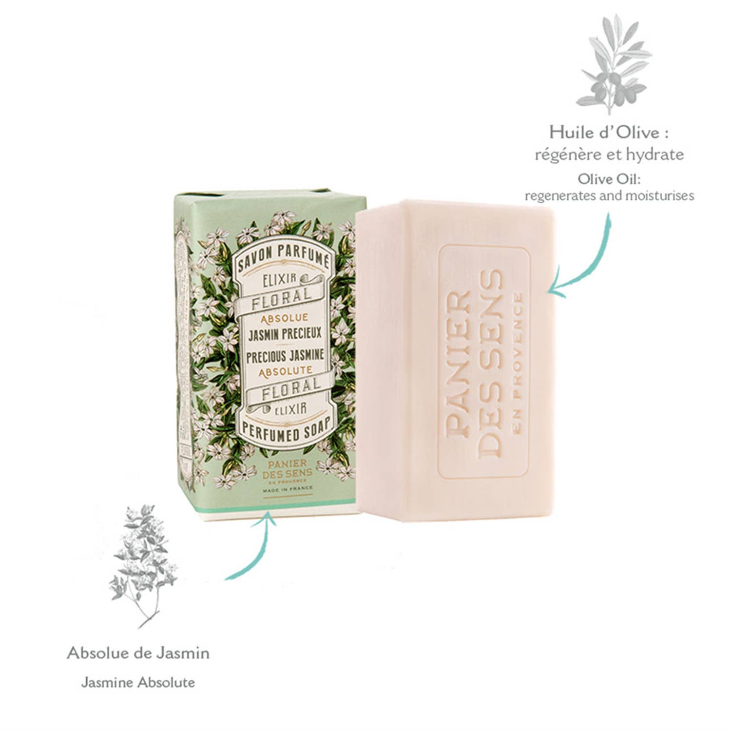 Panier Des Sens Jasmin Perfumed Soap 150g