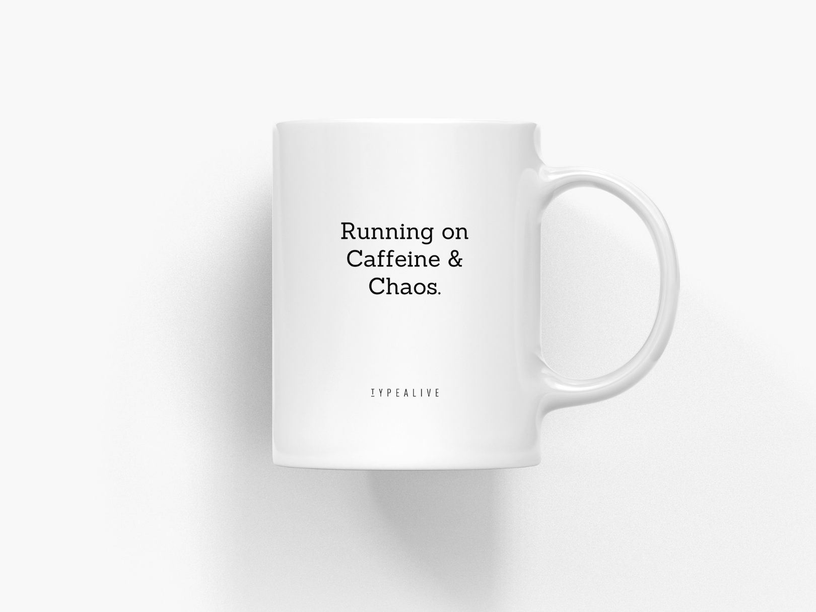 Typealive Ceramic Mug Running On