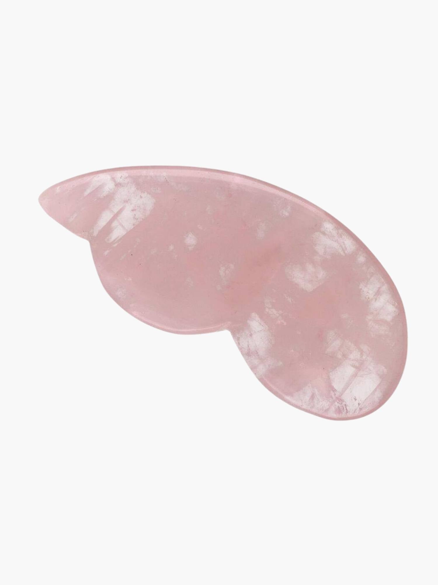 Rosenkvarts Pumpkin Gua Sha Massage Stone