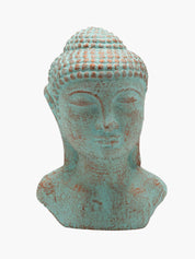 Tranquility Buddha Head Green Copper