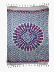 Sarong Bali Blue & Burgundy